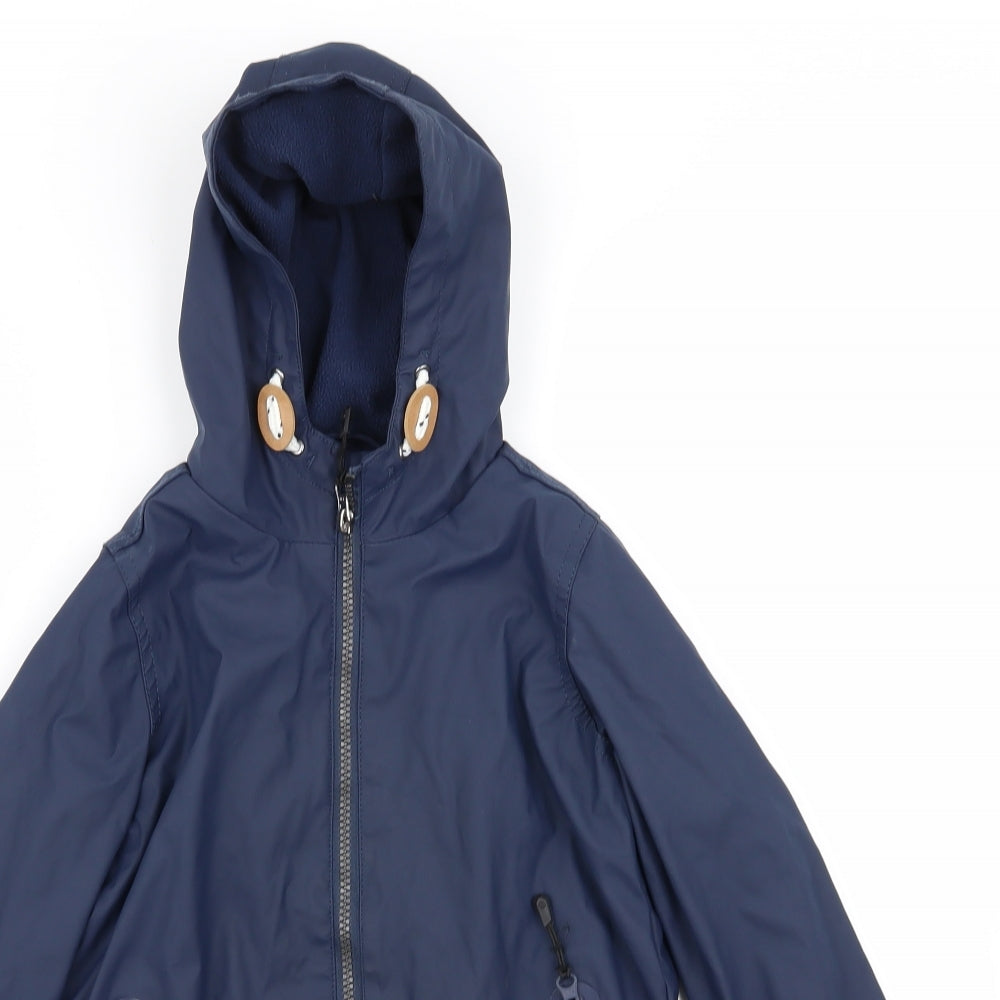 TU Boys Blue   Basic Coat Coat Size 5-6 Years