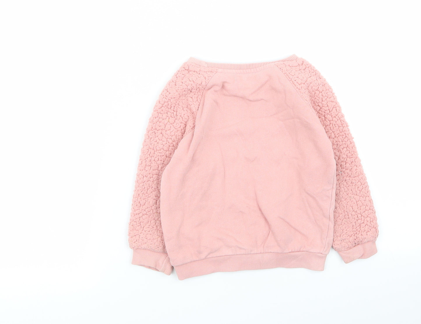 nutmwg Girls Pink   Pullover Jumper Size 2-3 Years