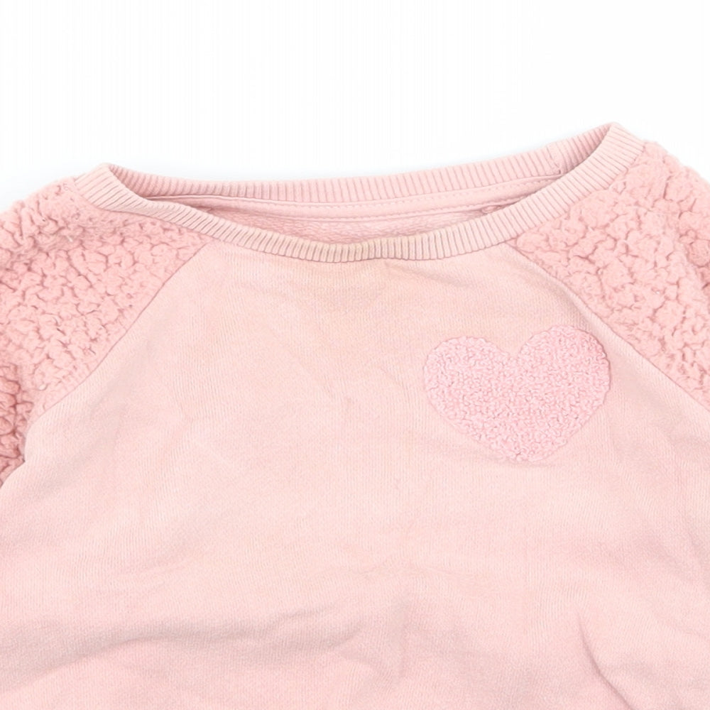 nutmwg Girls Pink   Pullover Jumper Size 2-3 Years