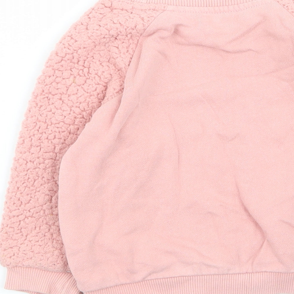 nutmwg Girls Pink   Pullover Jumper Size 2-3 Years