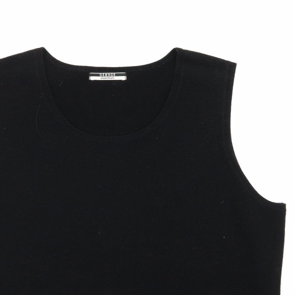 Asda George Womens Black   Pullover Jumper Size 18