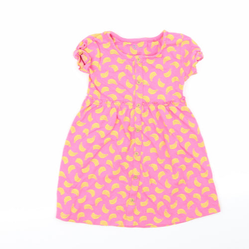 TU Girls Pink Geometric  Fit & Flare  Size 2-3 Years