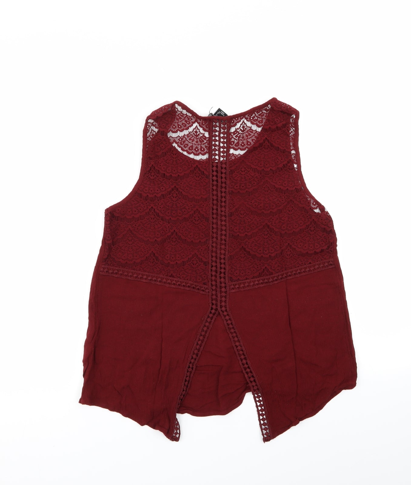 Primark Womens Red Geometric  Basic Tank Size 10