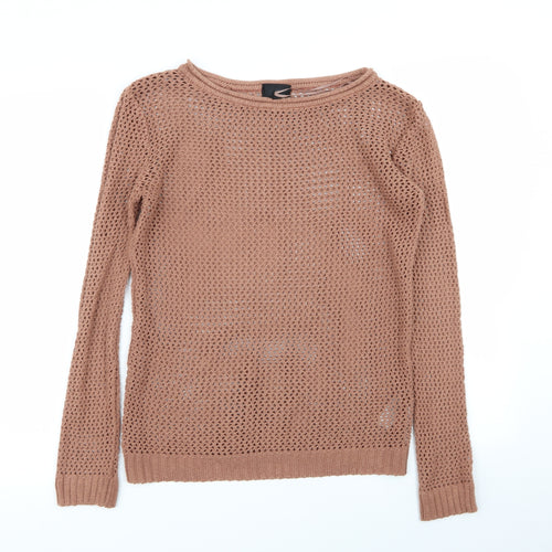 Topshop Womens Brown   Pullover Jumper Size 10