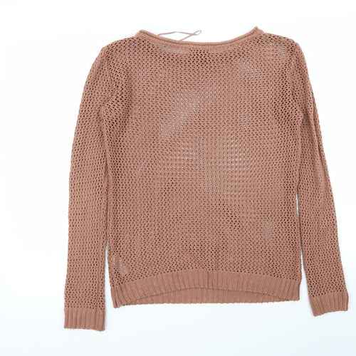 Topshop Womens Brown   Pullover Jumper Size 10