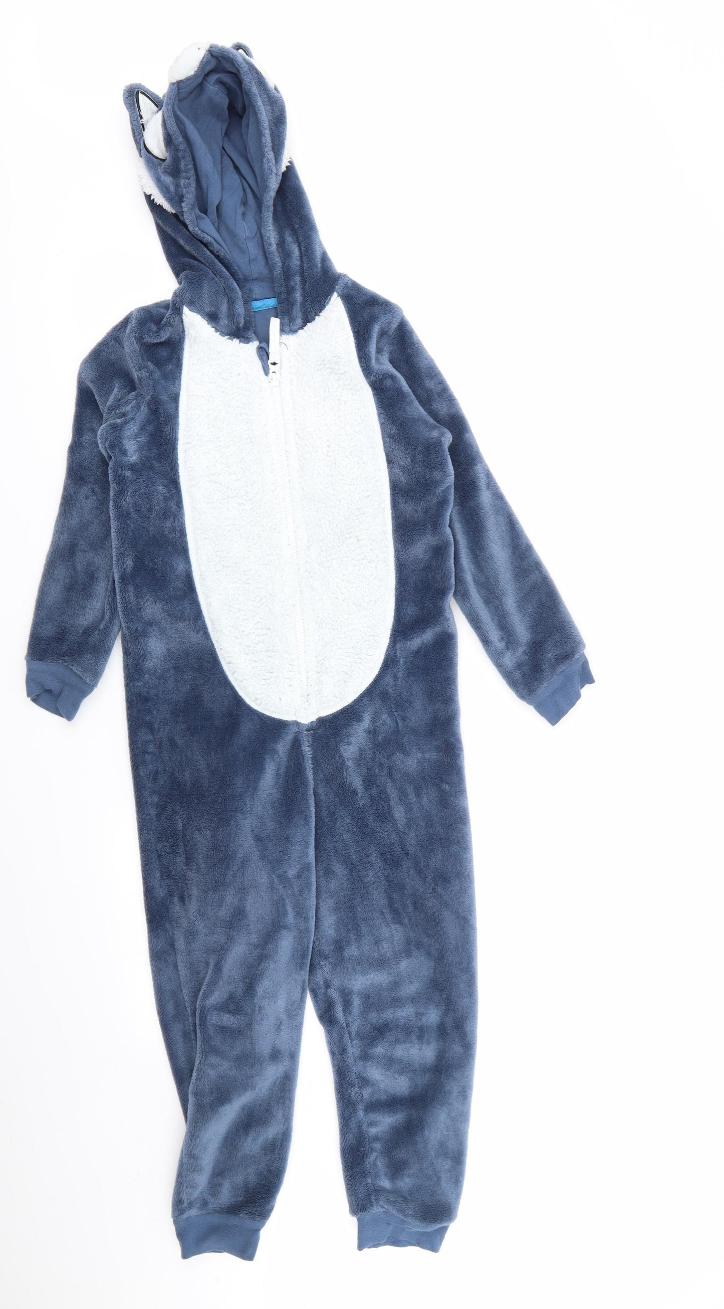 M&S Boys Blue Solid   One Piece Size 7-8 Years