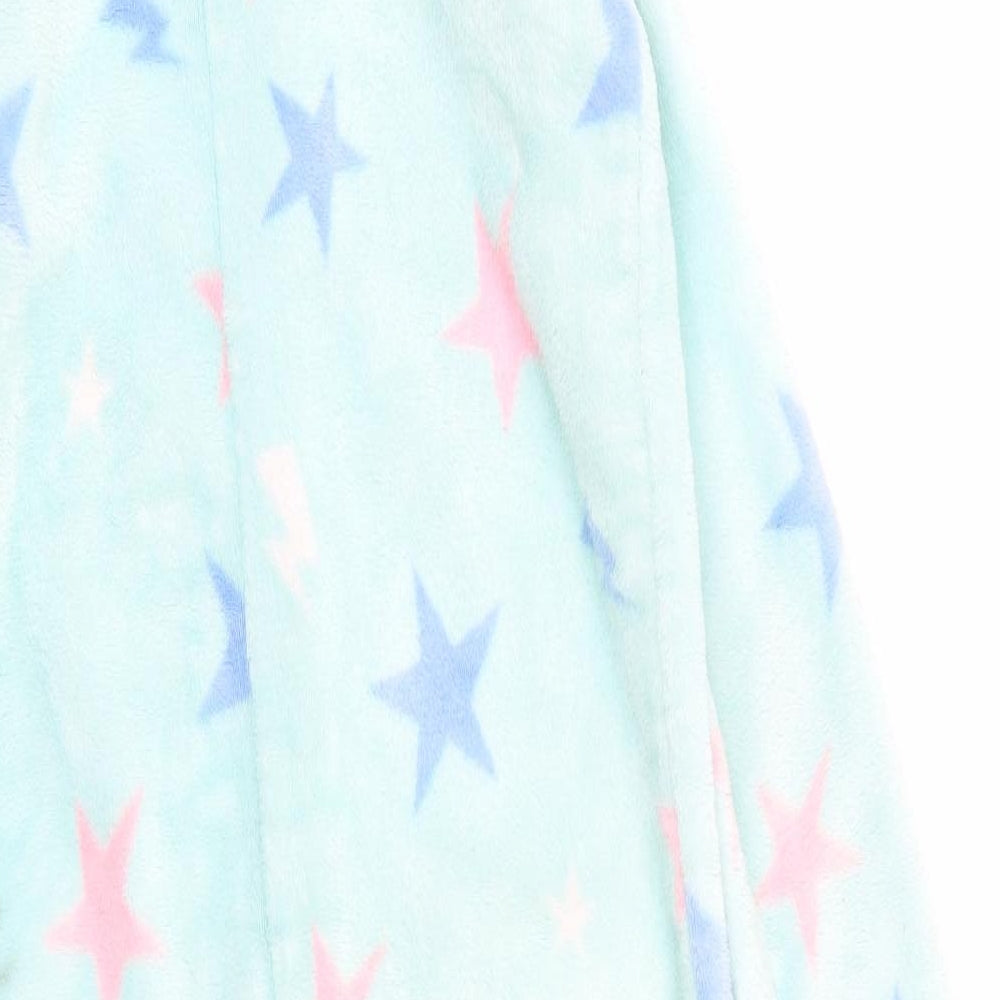 M&S Girls Blue Solid  Top One Piece Size 11-12 Years