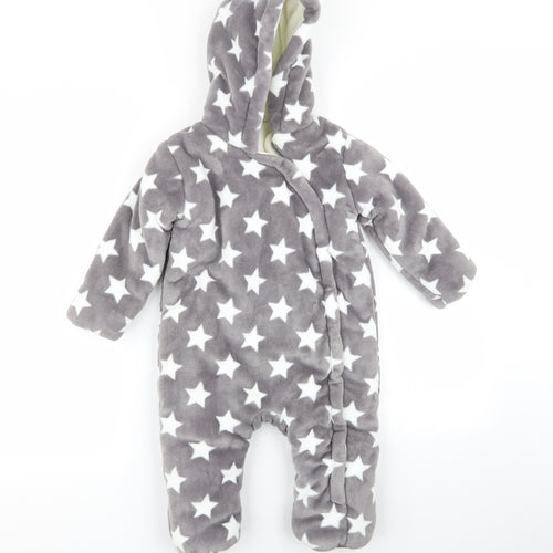 F&F Baby Grey   Basic Jacket Coat Size 12-18 Months  - all in one