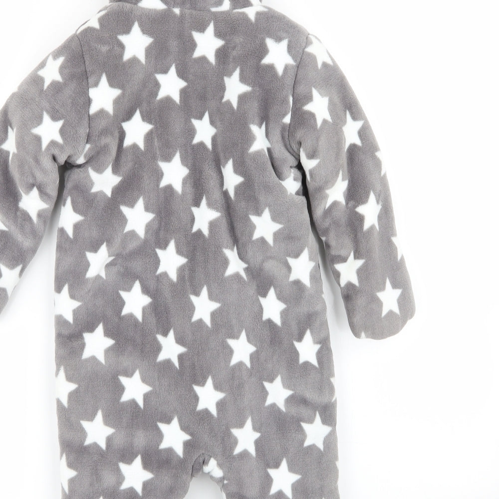 F&F Baby Grey   Basic Jacket Coat Size 12-18 Months  - all in one