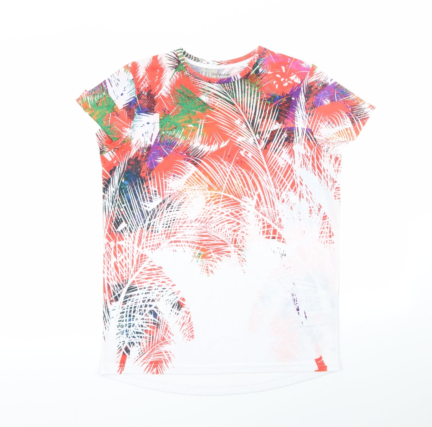 Primark Boys Multicoloured Floral  Basic T-Shirt Size 12-13 Years