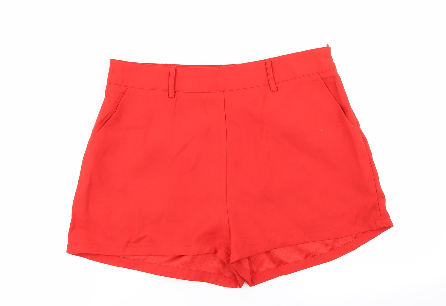 Missguided Womens Red   Hot Pants Shorts Size 12
