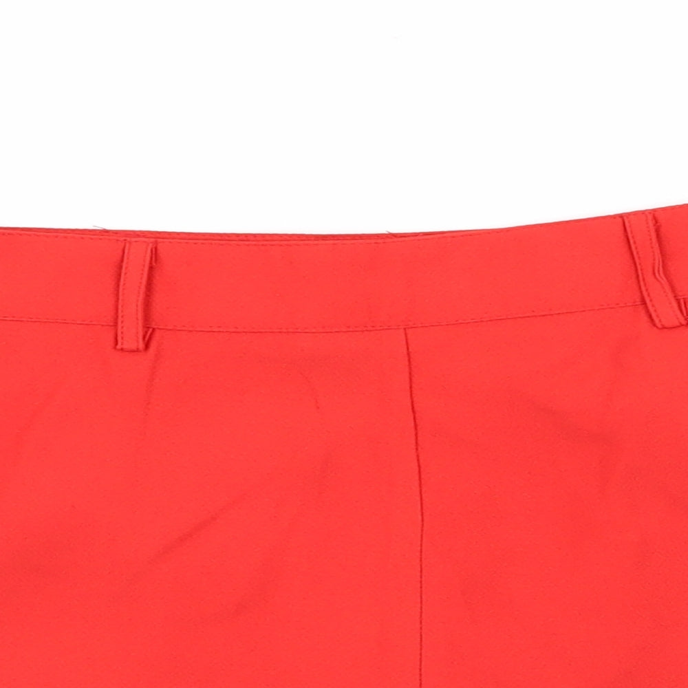 Missguided Womens Red   Hot Pants Shorts Size 12
