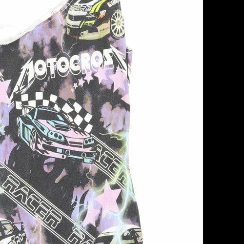 Missguided Womens Multicoloured Geometric  A-Line  Size 10