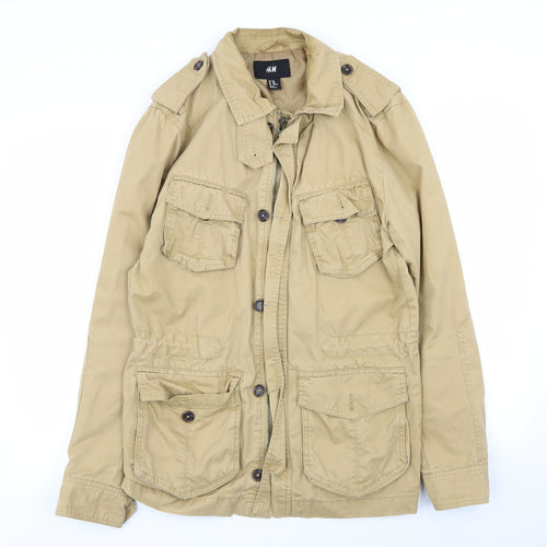 H&M Mens Beige   Jacket Coat Size S