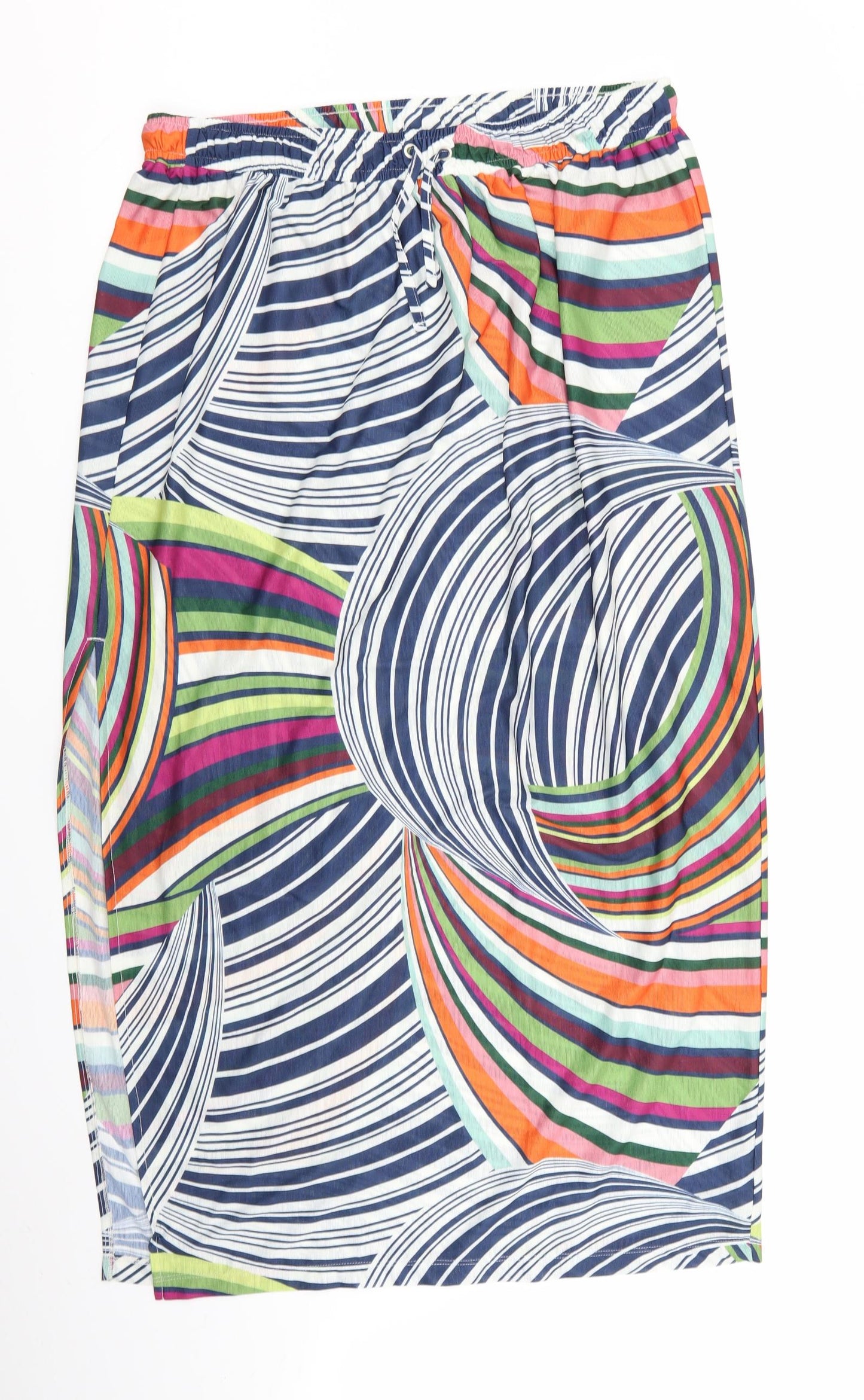 NEXT Womens Multicoloured Geometric  Flare Skirt Size 16  - stretch waistband