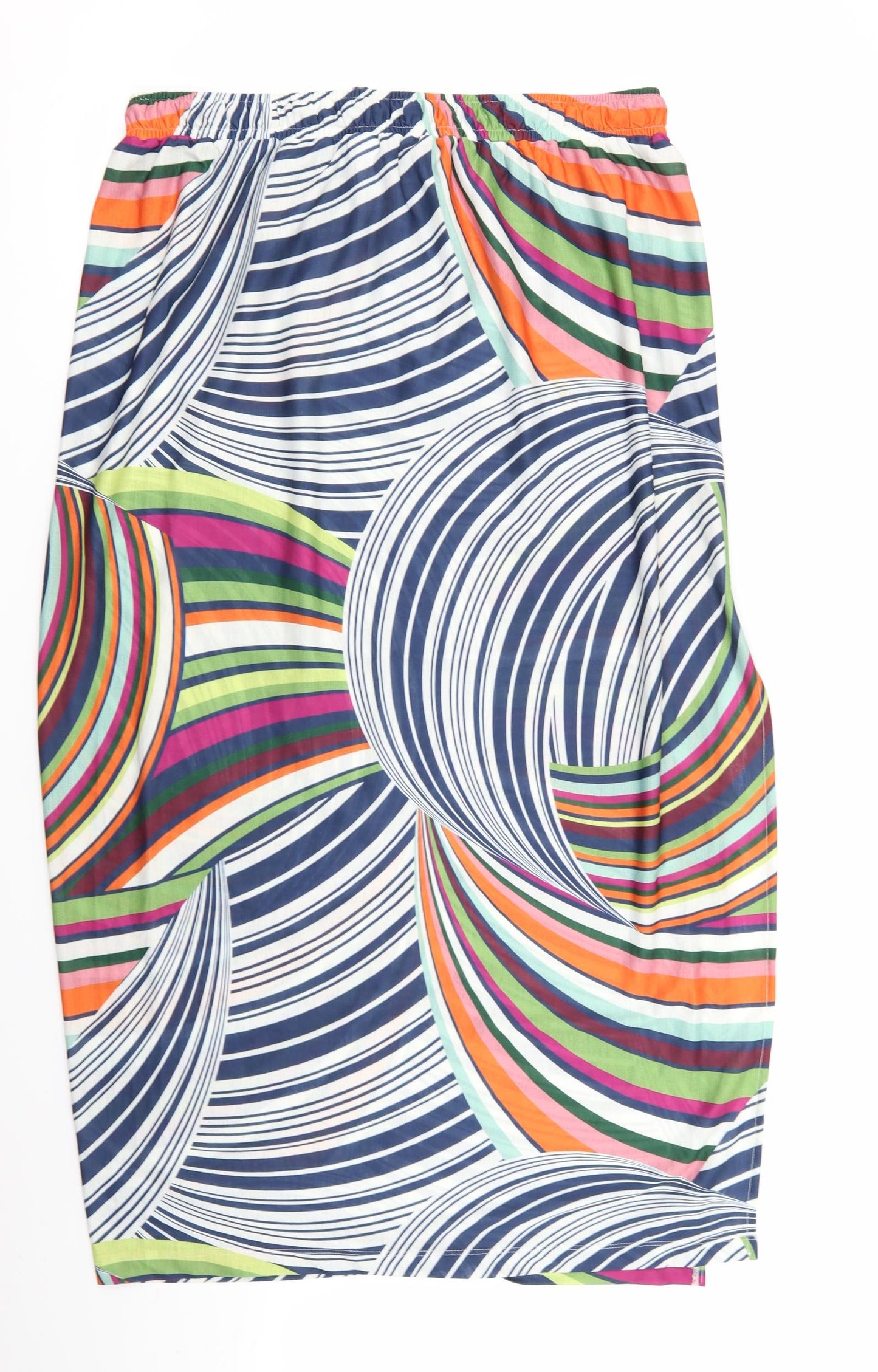 NEXT Womens Multicoloured Geometric  Flare Skirt Size 16  - stretch waistband