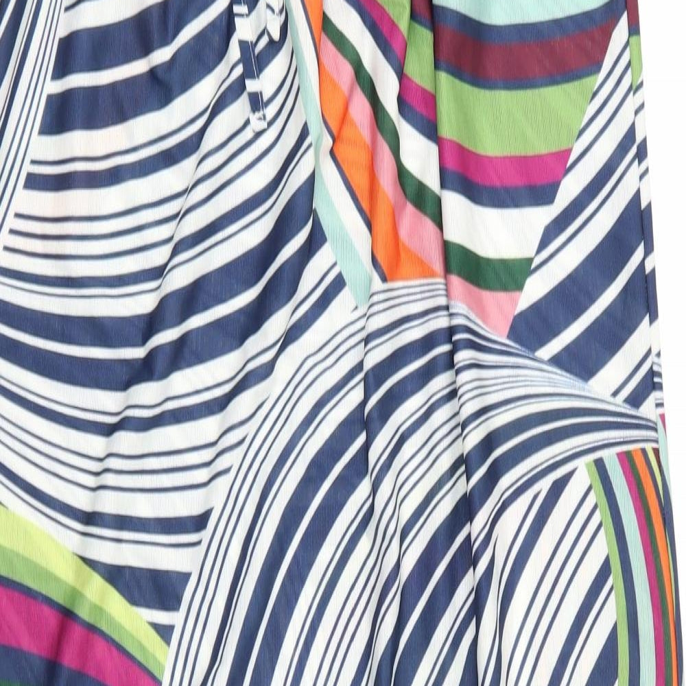 NEXT Womens Multicoloured Geometric  Flare Skirt Size 16  - stretch waistband