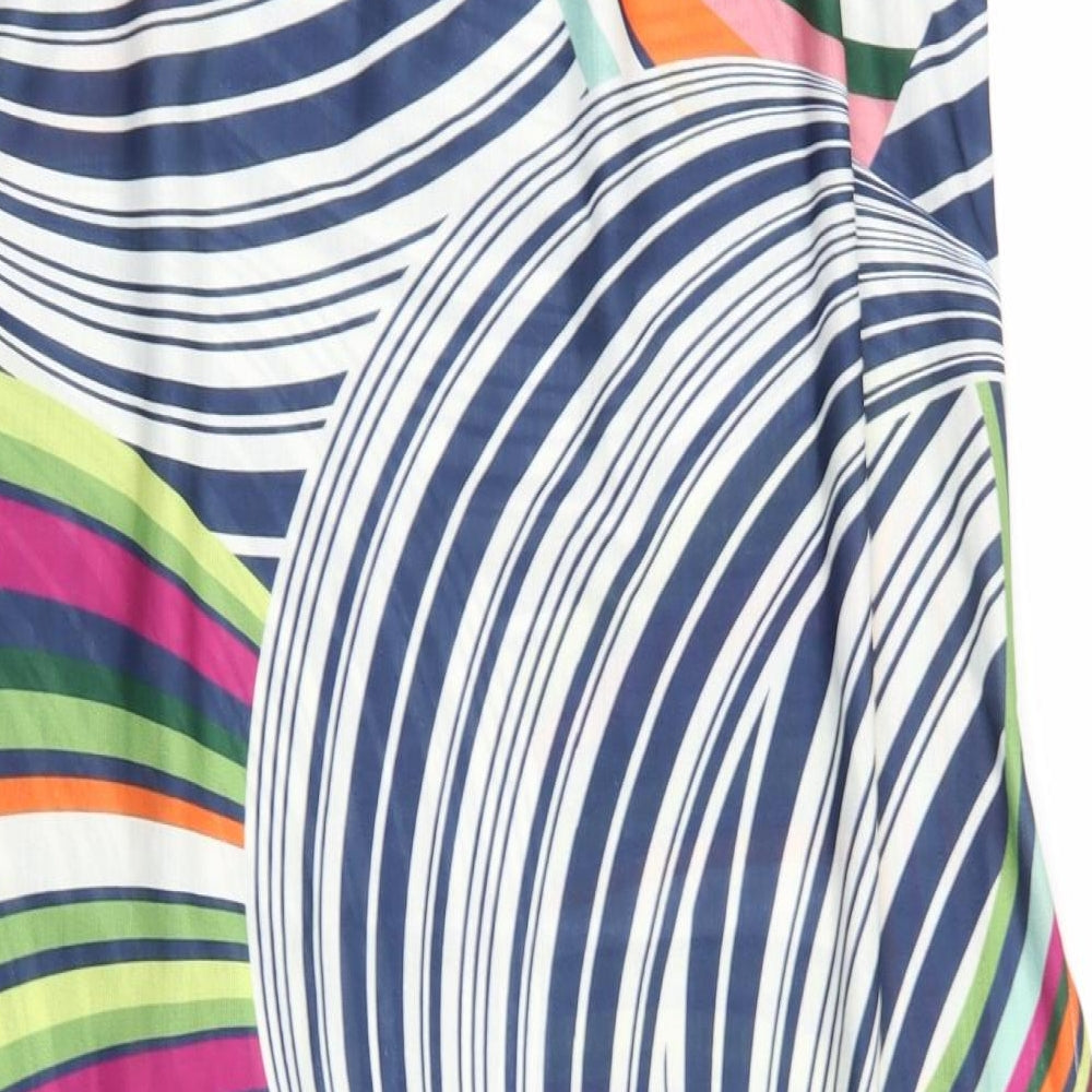 NEXT Womens Multicoloured Geometric  Flare Skirt Size 16  - stretch waistband