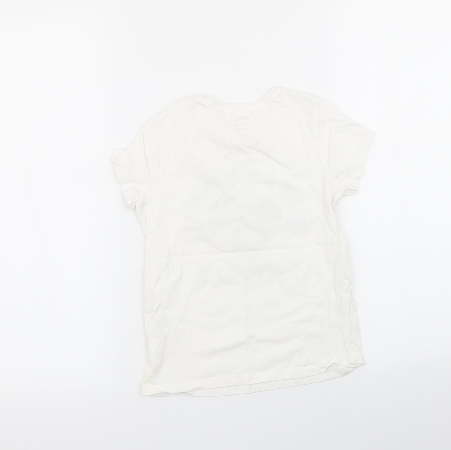 Primark Girls White   Basic T-Shirt Size 6-7 Years