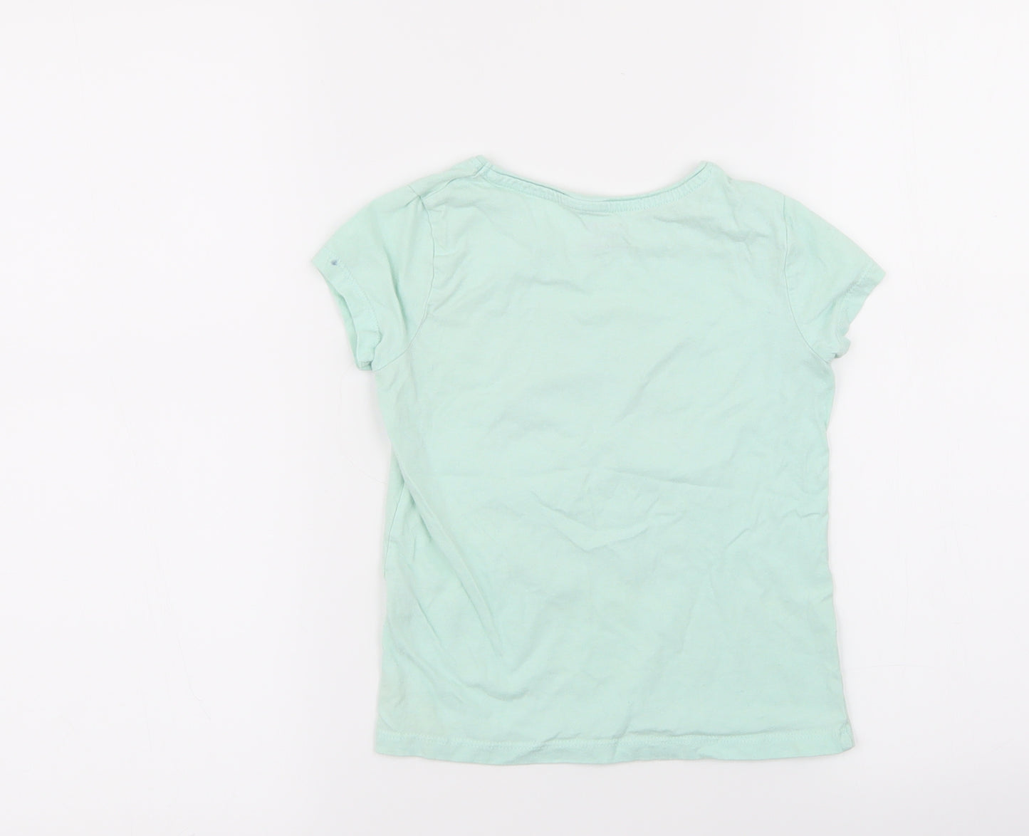 Primark Girls Green   Basic T-Shirt Size 5-6 Years