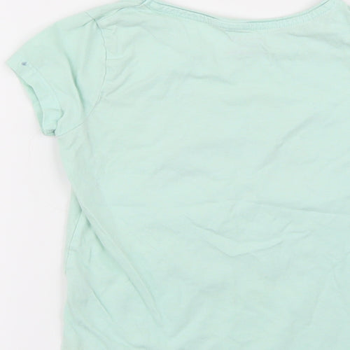 Primark Girls Green   Basic T-Shirt Size 5-6 Years