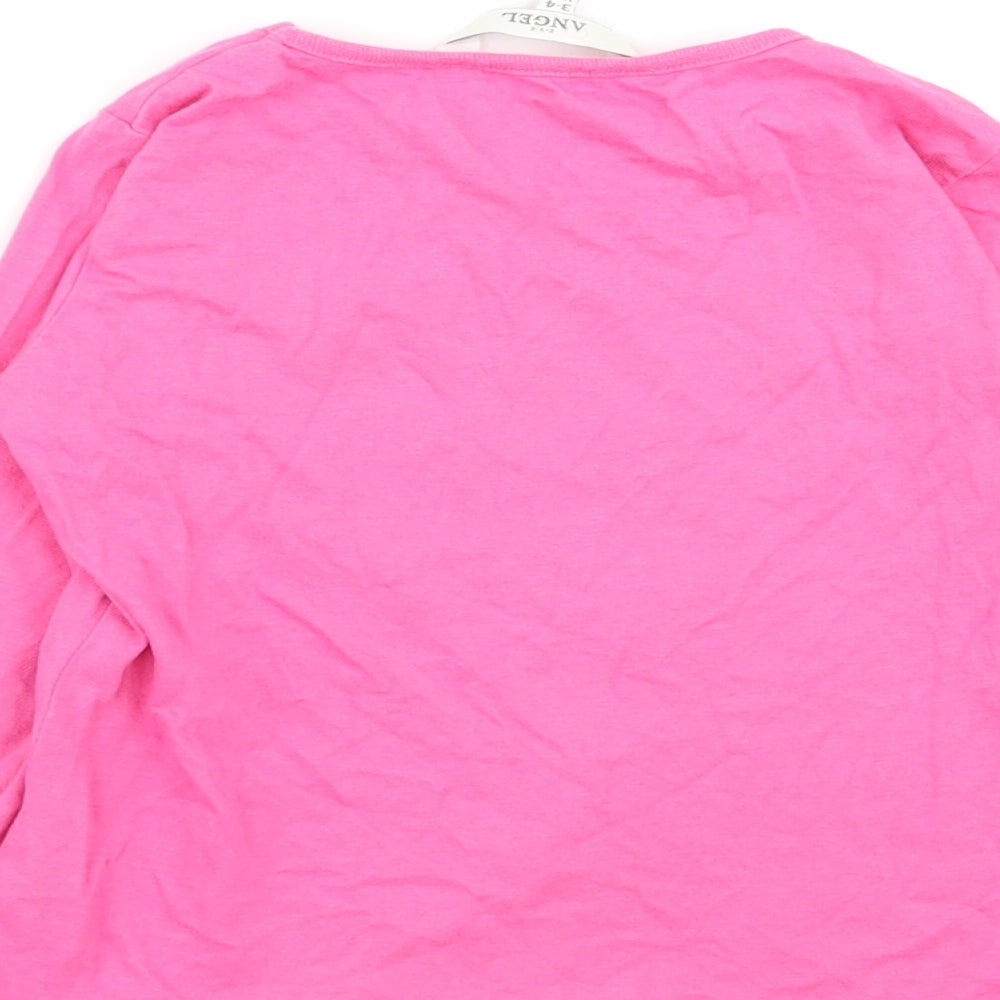 evie Girls Pink   Basic T-Shirt Size 3-4 Years