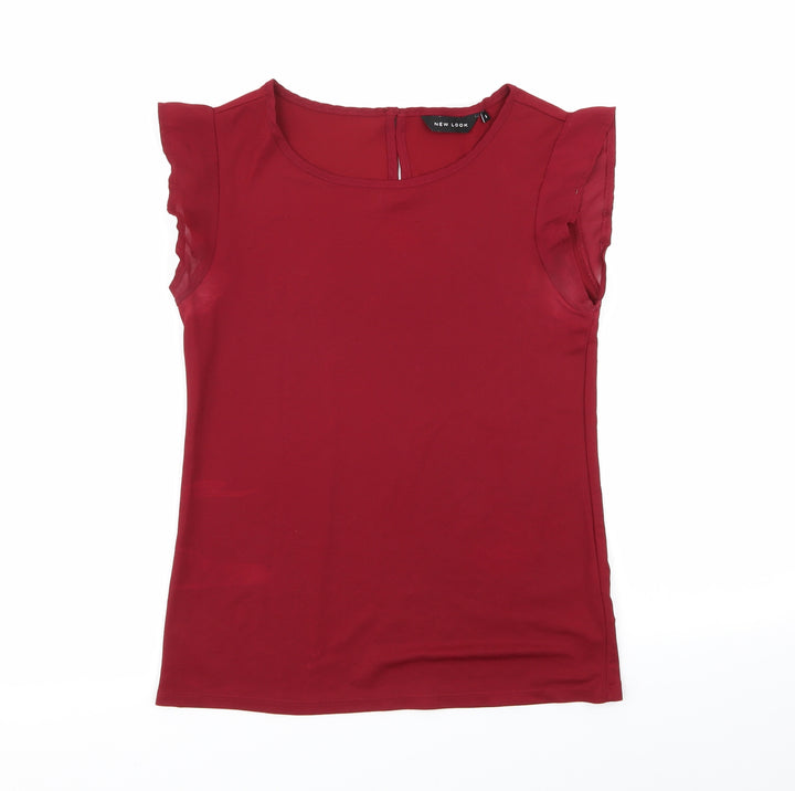 New Look Womens Red   Basic Blouse Size 6