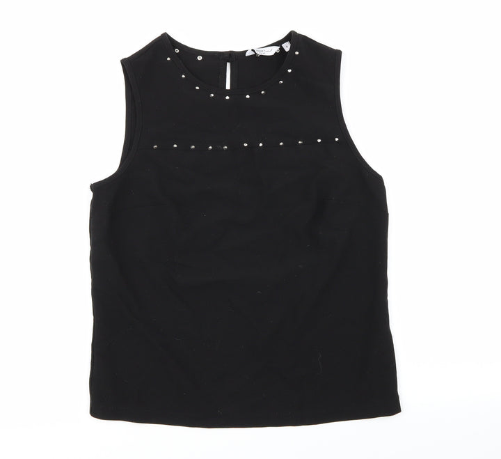 New Look Womens Black Basic Blouse Size 6