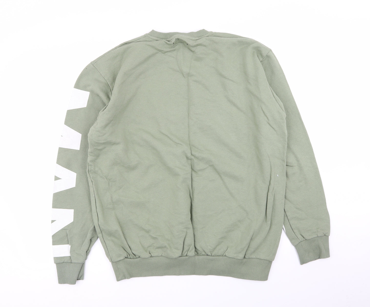 boohoo man Mens Green   Pullover Jumper Size M