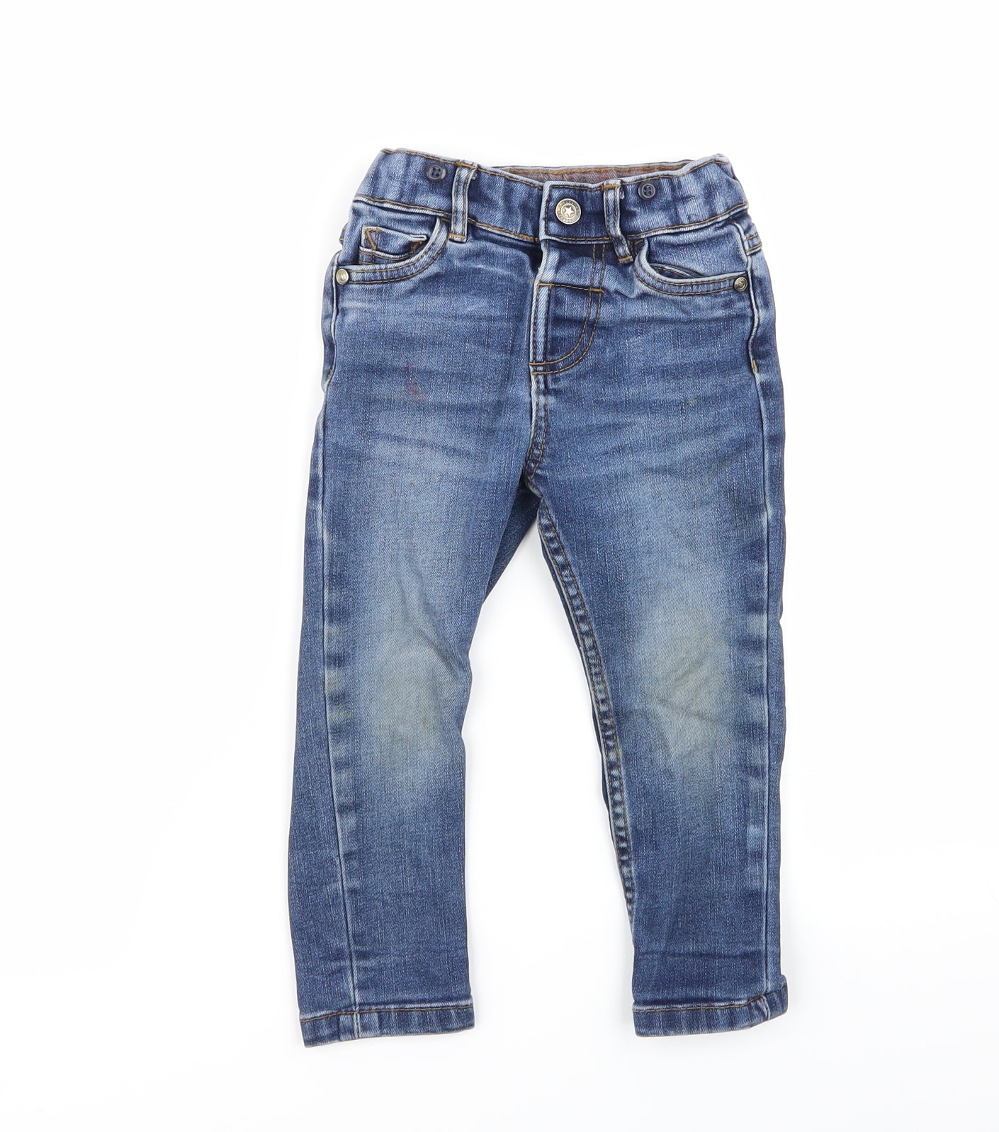 F&F Boys Blue   Cargo Jeans Size 18-24 Months  - Skinny Jeans