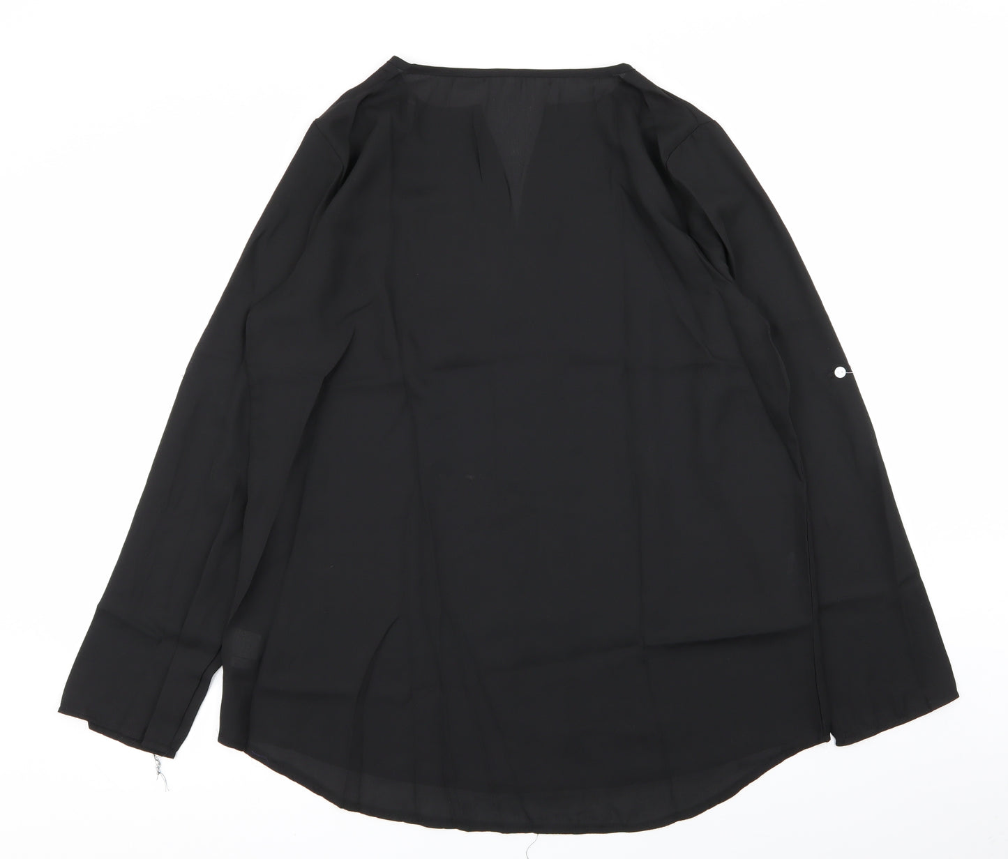 Preworn Womens Black   Basic Blouse Size 18