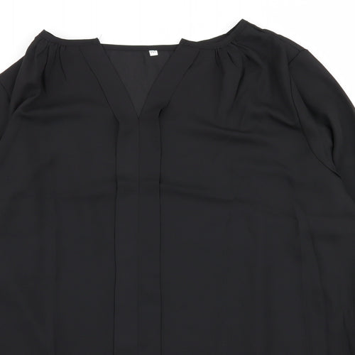 Preworn Womens Black   Basic Blouse Size 18