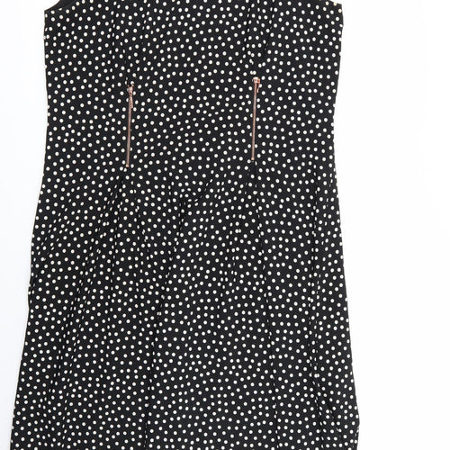 Roman Womens Black Polka Dot  Fit & Flare  Size 20