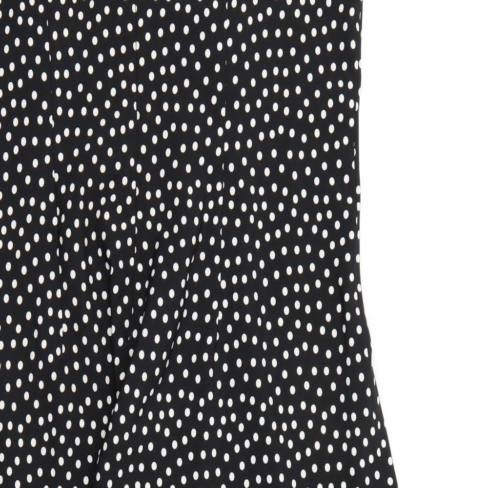 Roman Womens Black Polka Dot  Fit & Flare  Size 20