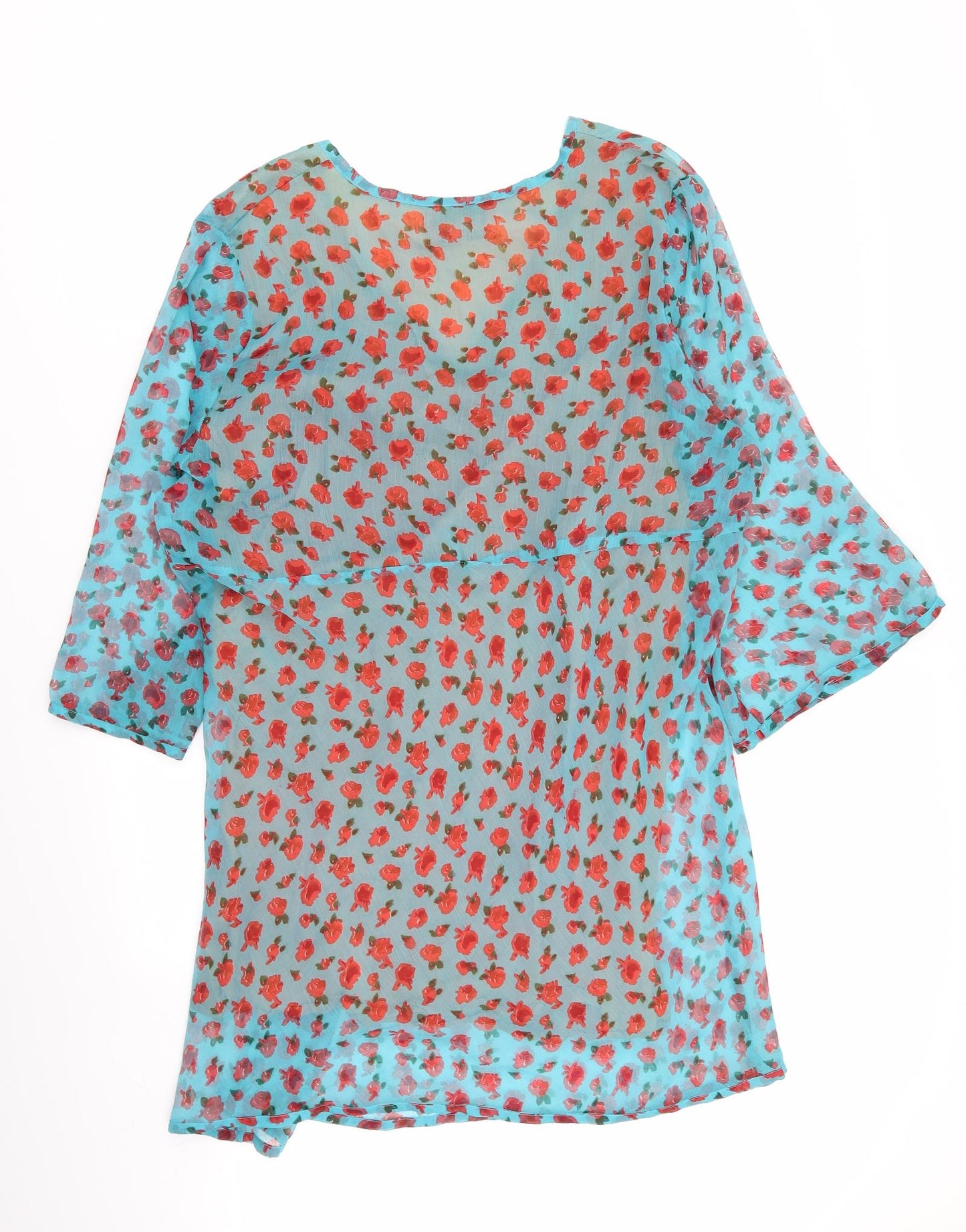 Joe Browns Womens Blue Floral  Fit & Flare  Size 18
