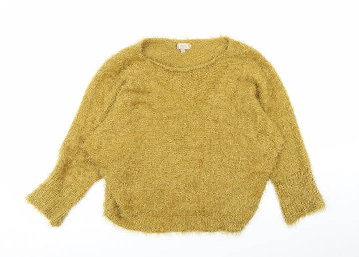 Amanti Womens Yellow Pullover Jumper Size M