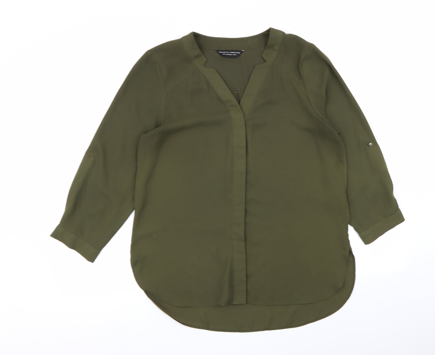 Dorothy Perkins Womens Green   Basic Blouse Size 10