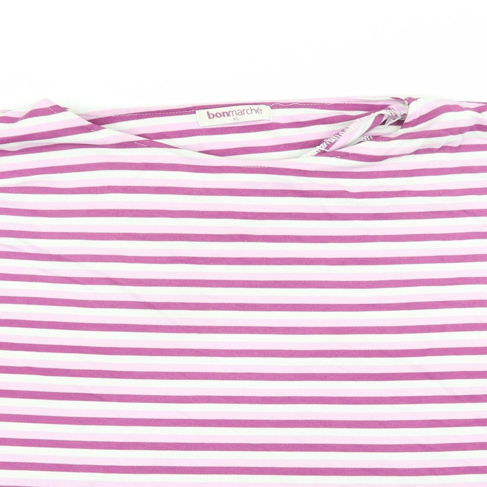 bonmarche Womens Multicoloured Striped  Pullover Jumper Size XL