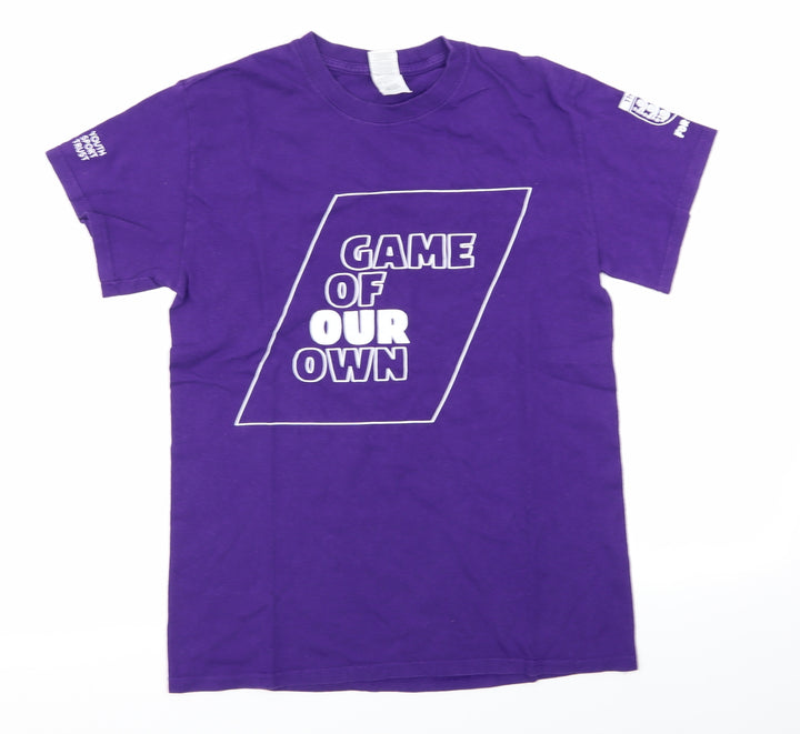 Gildan Mens Purple T-Shirt Size S