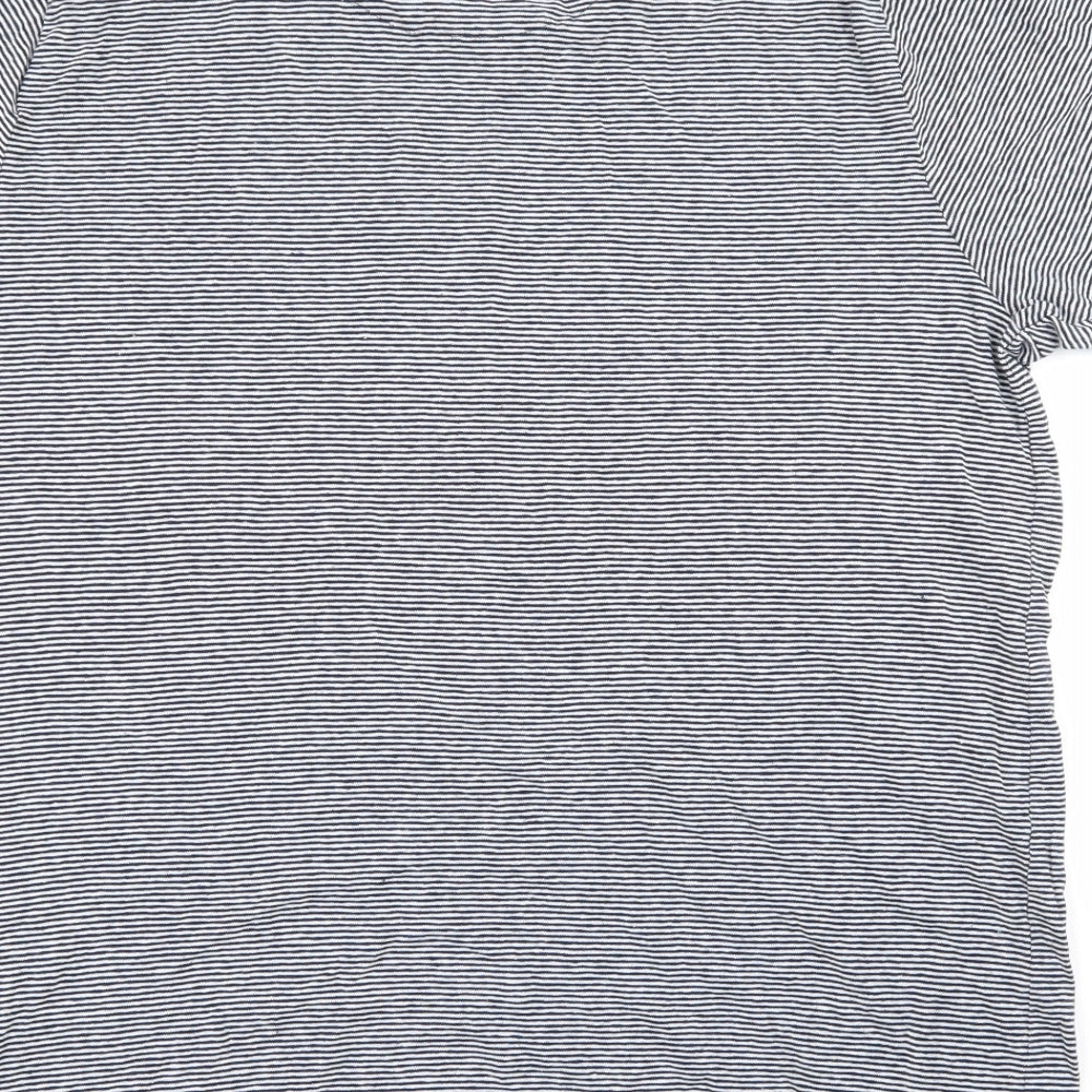 Livergy Mens Multicoloured Striped   T-Shirt Size XL