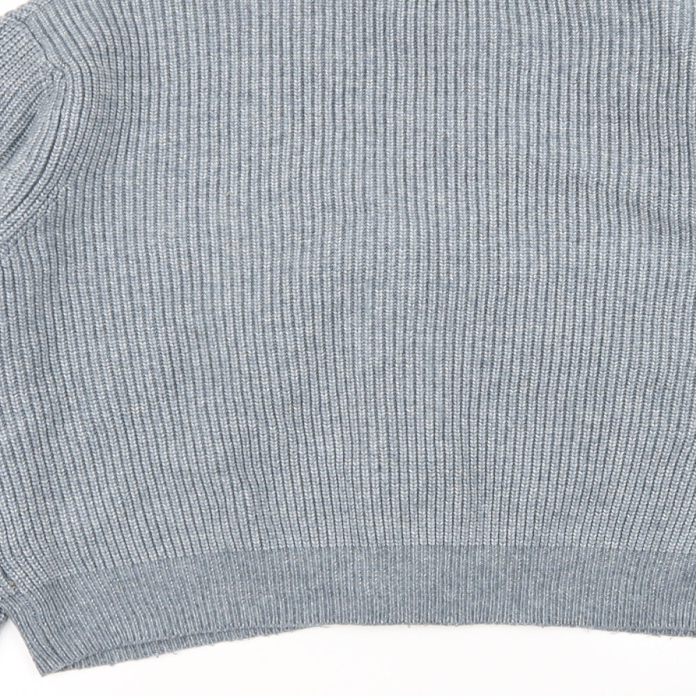 M&S Womens Blue   Cardigan Jumper Size L