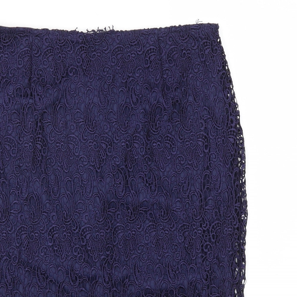 Redoute Womens Blue   A-Line Skirt Size 10
