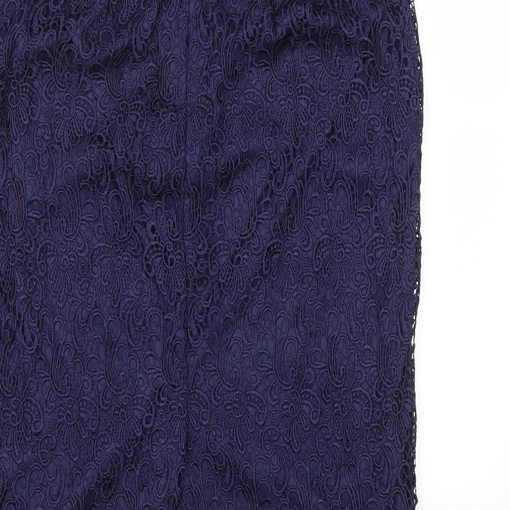 Redoute Womens Blue   A-Line Skirt Size 10
