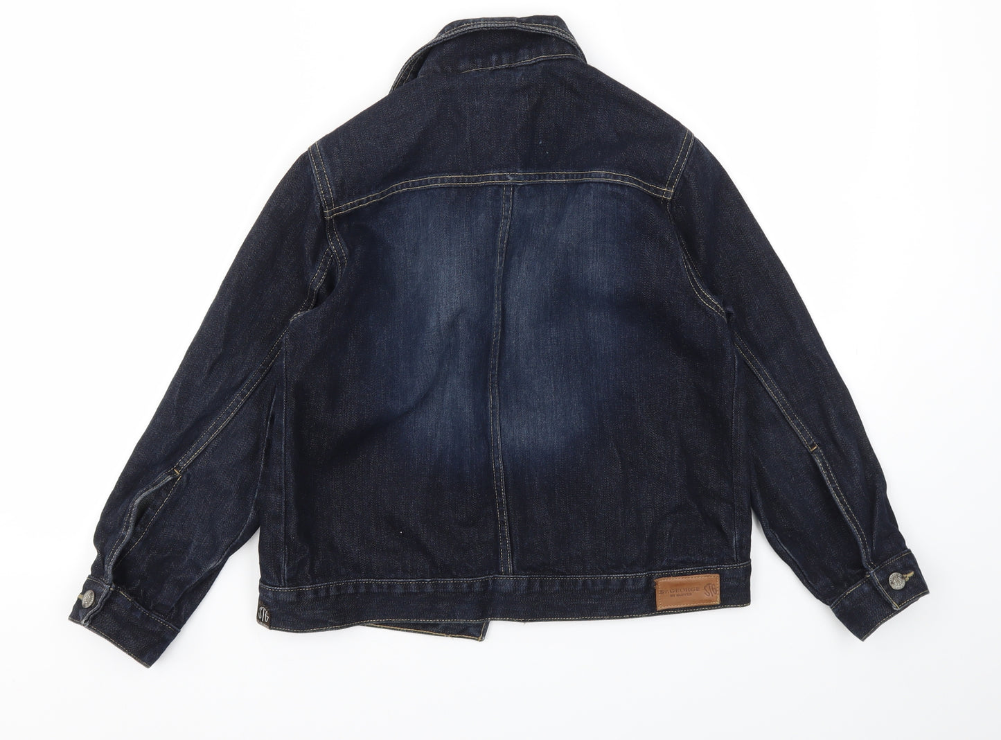 George Girls Blue   Basic Jacket Jacket Size 7-8 Years