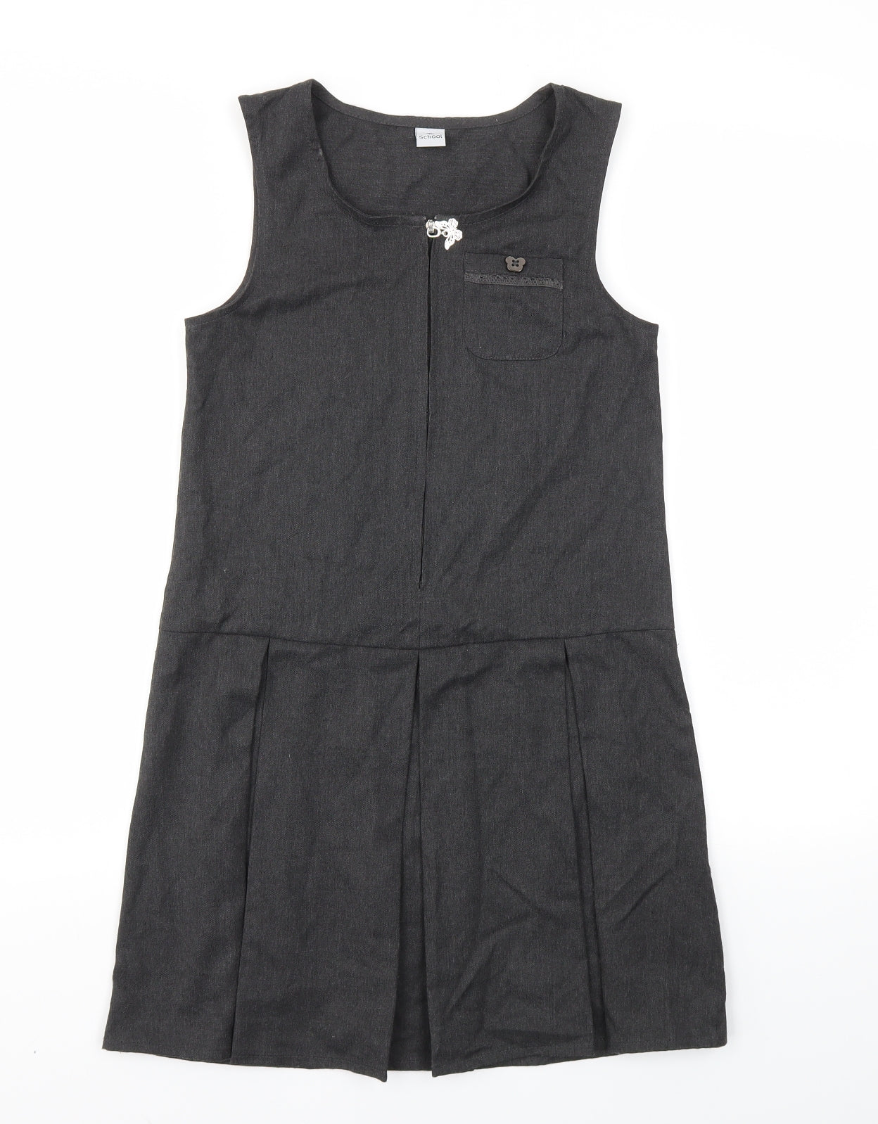 TU Girls Grey   Fit & Flare  Size 10 Years