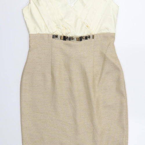 shubette Womens Gold   Fit & Flare  Size 12
