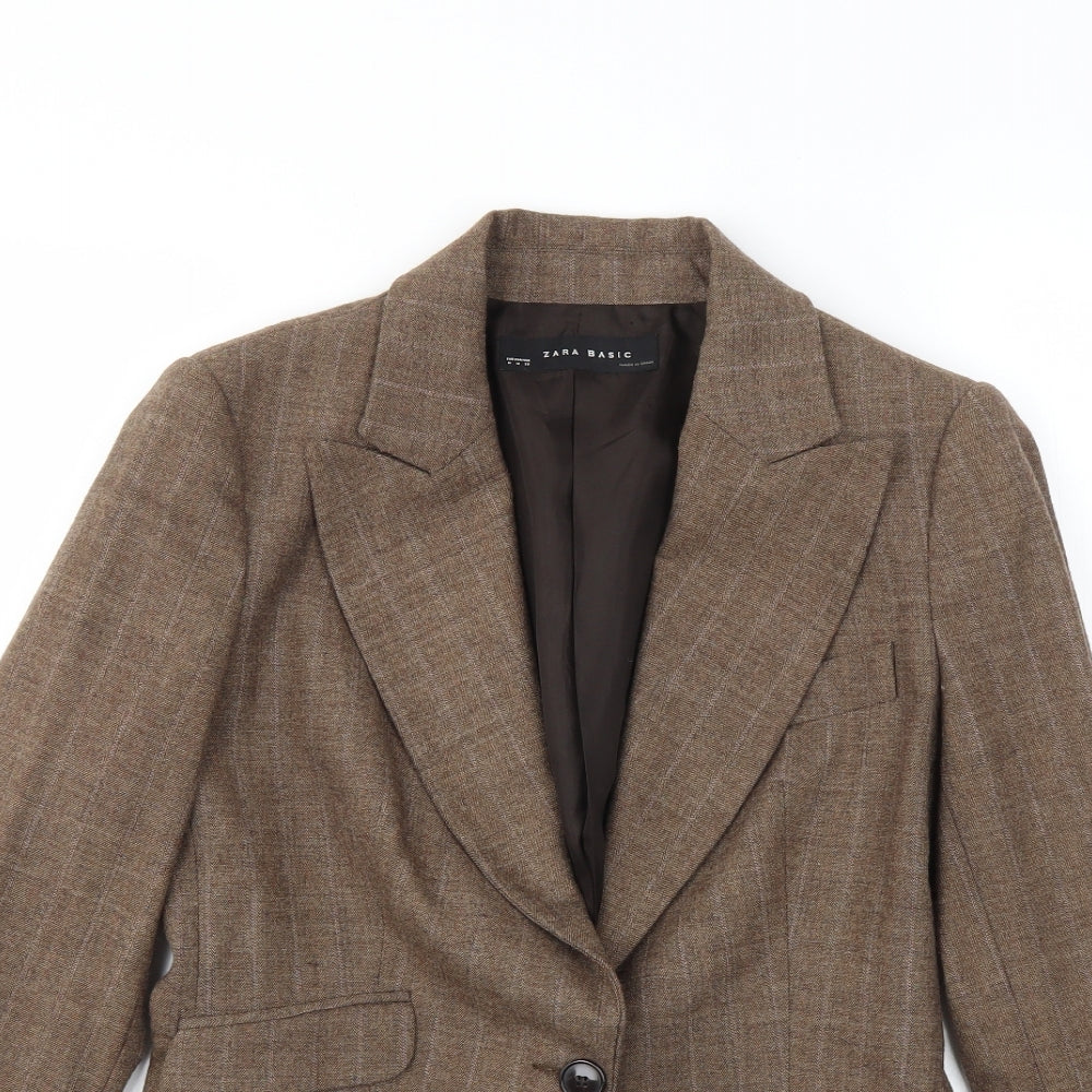 ZARA  Womens Brown   Jacket Blazer Size M