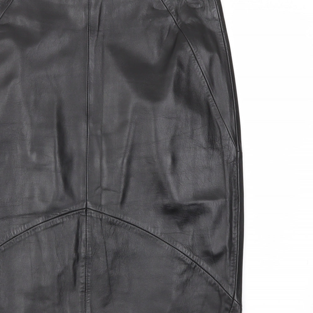 M&S Womens Black   A-Line Skirt Size 12