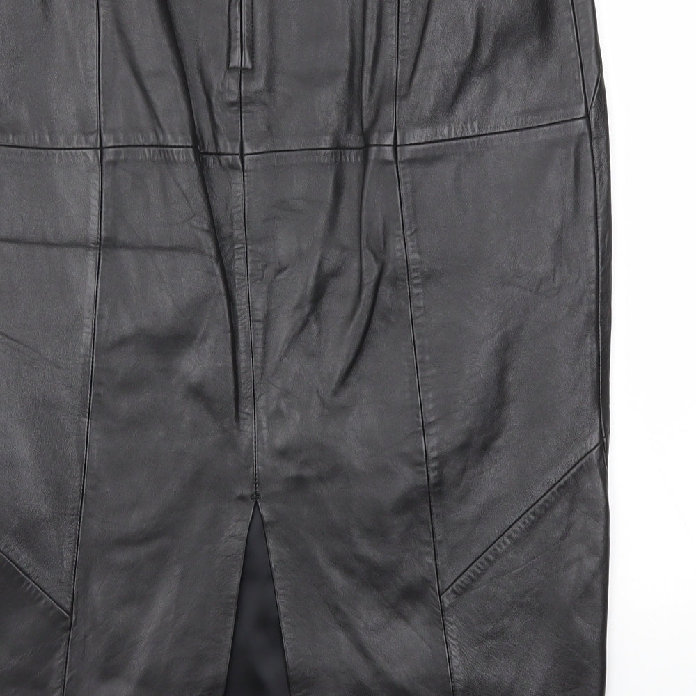 M&S Womens Black   A-Line Skirt Size 12