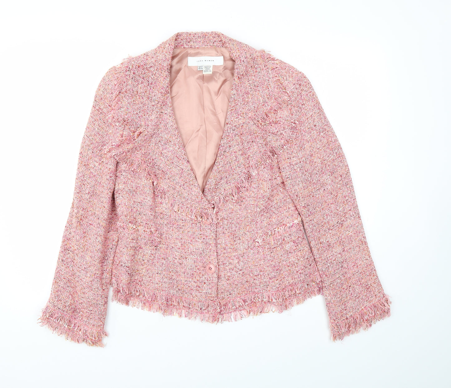 Zara Womens Pink   Jacket Blazer Size 12